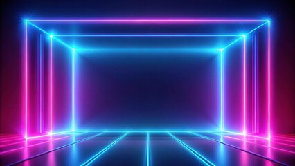 Abstract background with neon blue and pink glowing effect, neon, abstract, background, light, vibrant, colorful, glowing