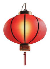 Fototapeta premium PNG Festive night lit by red lantern