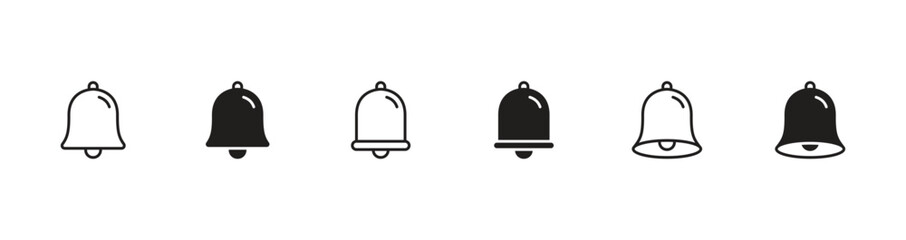 Obraz premium Notification bell icon set. Bell symbol icon