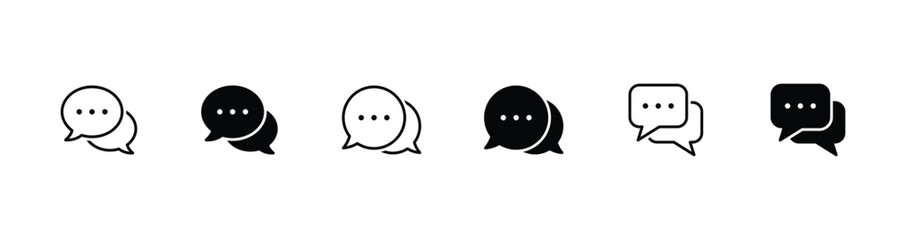 bubble speech vector icon. chat symbol icon	