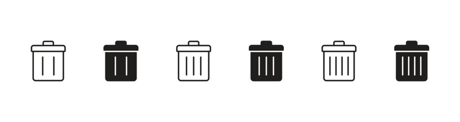trash can icon vector. trash can symbol icon