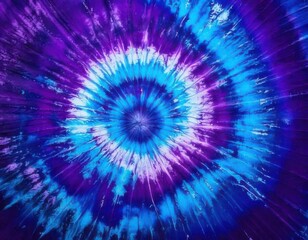 A purple and blue tie dye pattern with a spiral design