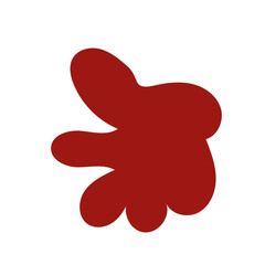 Minimalist green red abstract vector 