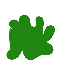 Minimalist green red abstract vector 