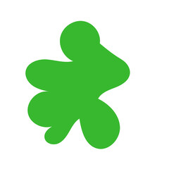 Minimalist green red abstract vector 