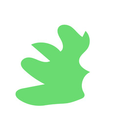 Minimalist green red abstract vector 