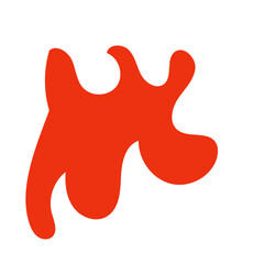 Minimalist green red abstract vector 