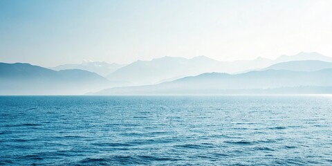 Calming blue gradient on a neutral tone with subtle noise, peaceful ambiance, minimalist design, subtle noise, soft blue gradient, digital artwork