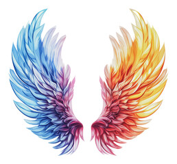 Obraz premium PNG Vibrant wings of freedom and hope