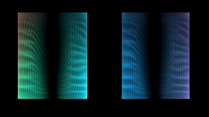 Abstract Colorful Wavy Grid Pattern Design