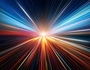 Fototapeta premium Image of Streaks Radiating from a Central Point