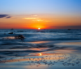 sunrise over the Jersey shore
