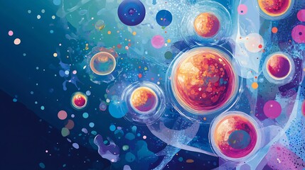 Cell cycle checkpoints regulation illustrated in a modern bio research poster explaining how cells ensure accurate division and prevent errors