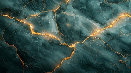 Abstract image of textured stone with glowing cracks, evoking a sense of depth and intrigue.
