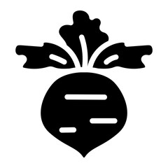 Big beet solid icon