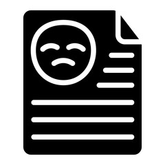 Complaint solid icon
