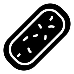 Rabies virus solid icon