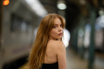 Face of young model. Close up sexy female face. Beauty face of sensual woman. Portrait of sexy model. Sensual woman face. Closeup portrait of pretty girl. Vogue look. Fashion girl portrait.