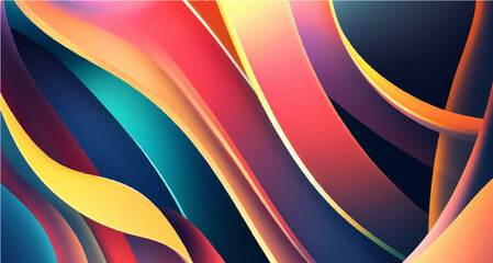 Obraz premium Abstract background with smooth shapes