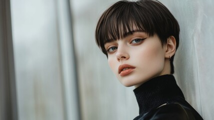 Close-up Portrait of a Stylish Woman