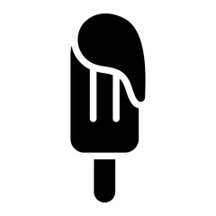 Ice cream solid icon