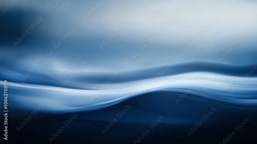 Poster soft wave patterns create a tranquil ocean vibe during twilight hours