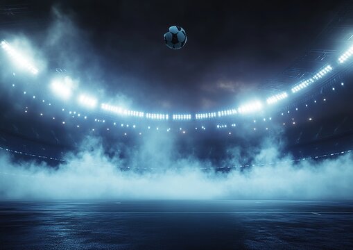 Soccer Stadium in the Night
