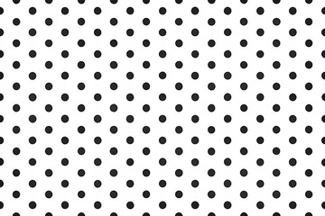 Rectangle seamless pattern with black dots on white background, clean design, dot pattern, simple design, white background
