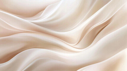 Obraz premium Soft flowing fabric in neutral tones creating an elegant texture suitable for design projects