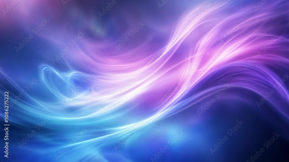 Poster soft swirling colors create a dreamy atmosphere in a serene digital abstract background