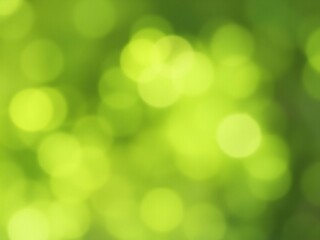 Fototapeta premium Soft green bokeh background with defocused lights creating a dreamy atmosphere, nature inspired, peaceful scene, green bokeh