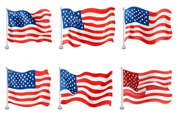 Obraz premium 4th of July, Independence day - greeting design with USA patriotic colors firework burst rays. july, freedom, red, flag, patriotism, illustration, day, blue, design, background, event, poster,