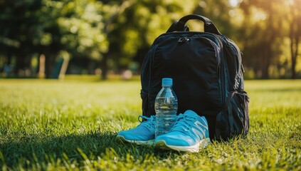 Fitness Gear On The Grass