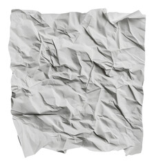Obraz premium PNG Crumpled white paper texture on clean background