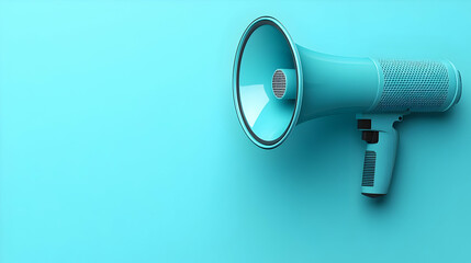 3D Illustration Megaphone Announcement Speak Talk Loudspeaker Bullhorn