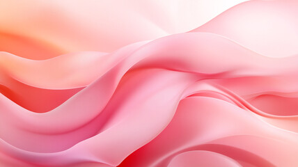 Fototapeta premium Soft pink waves flowing gracefully in a serene abstract design