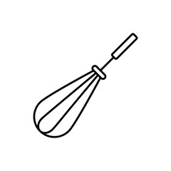 Whisk line icon. simple flat black trendy style illustration for web and app..eps