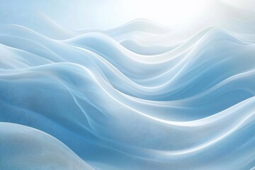 Obraz premium Gentle Waves of Light: A Tranquil Aesthetic in Soft Blue Tones