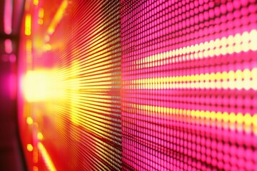 Obraz premium Vibrant Light Patterns: A Close-Up of Colorful LED Displays