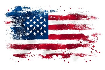 july, freedom, red, flag, patriotism, illustration, day, blue, design, background, event, poster, vector, anniversary, star, holiday, symbol, america, american, fourth, independence, national, sign, f