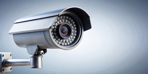 Security camera isolated on background, surveillance, monitoring, technology, safety, security, protection, CCTV, privacy