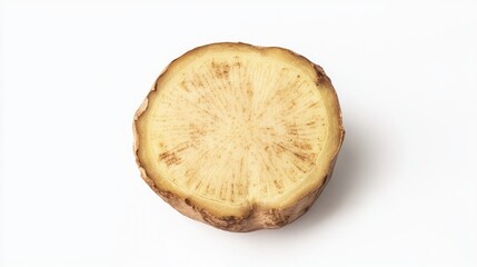 A Close Up of a Sliced Potato