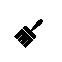 Paint brush vector icon, simple flat black trendy style illustration for web and app..eps