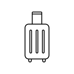 Baggage, luggage line icon, vector simple flat linear illustration for web and app..eps