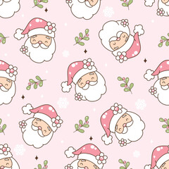 Groovy Christmas Seamless Pattern