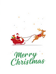 merry Christmas greeting card design for use with web, print or craft projects.