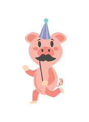 pig animal birthday party