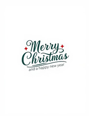 merry Christmas greeting card design for use with web, print or craft projects.