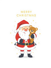 merry Christmas greeting card design for use with web, print or craft projects.