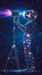 Illustration - Metaverse Photographer Capturing Virtual Reality